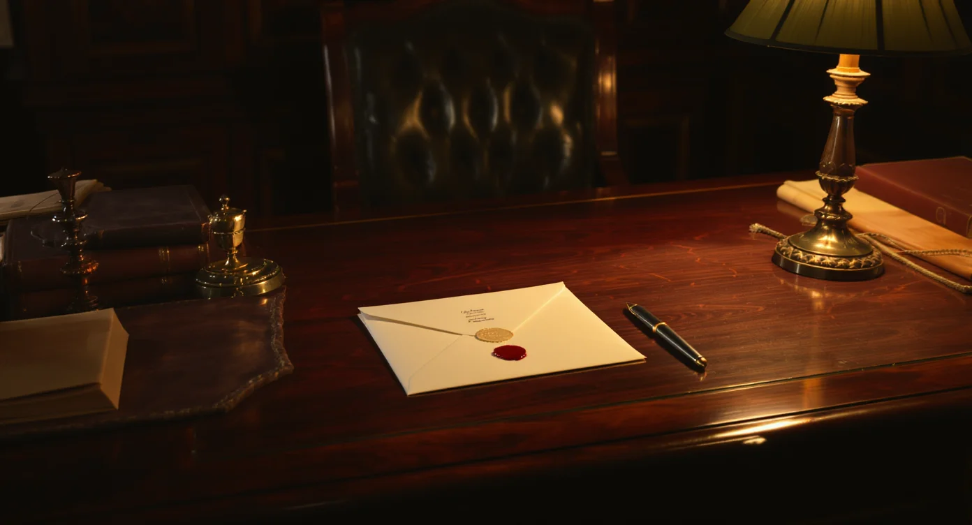 A deed of variation document on a desk