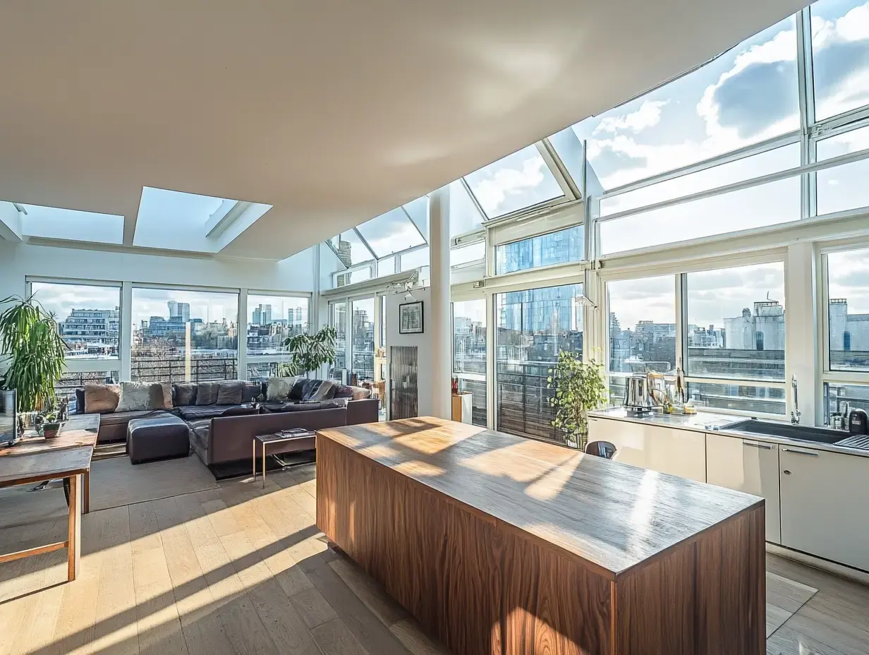Attractive penthouse flat in London
