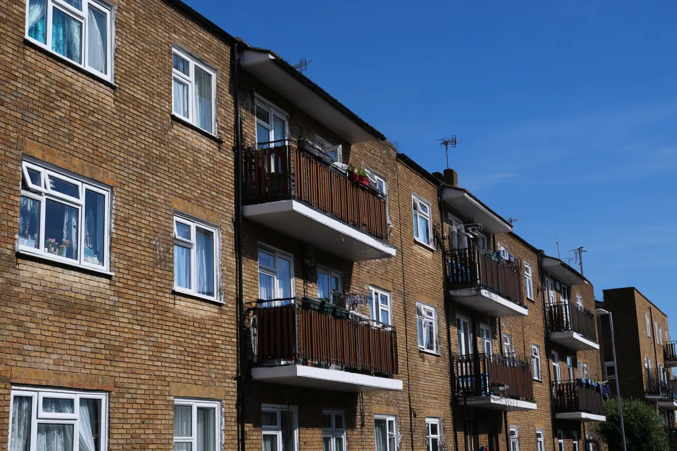 Purpose built block of flats built in the 1980's