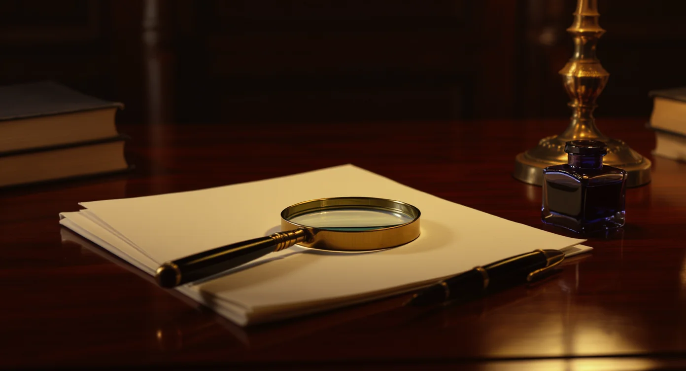 A flat seller reviewing a contract carefully