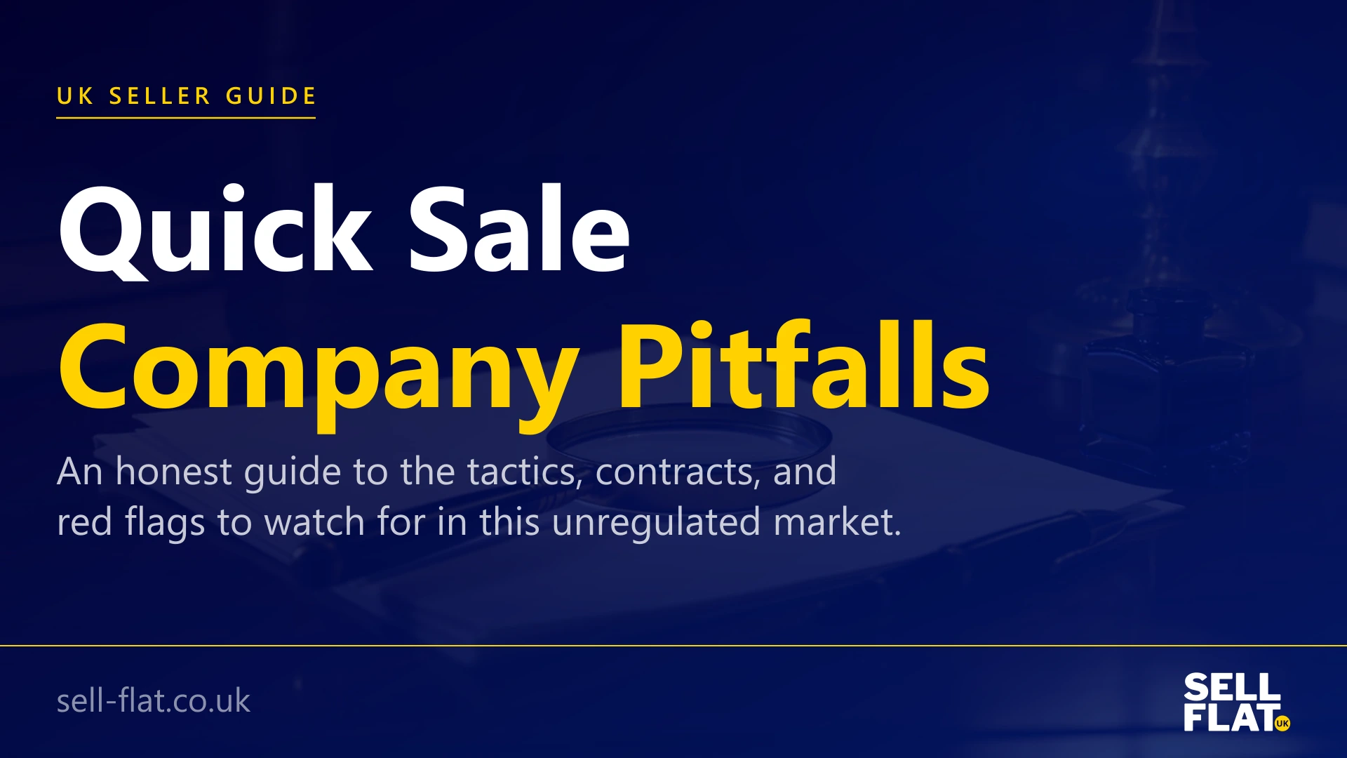 Mistakes to avoid when selling your flat to a quick sale company: a practical, honest guide