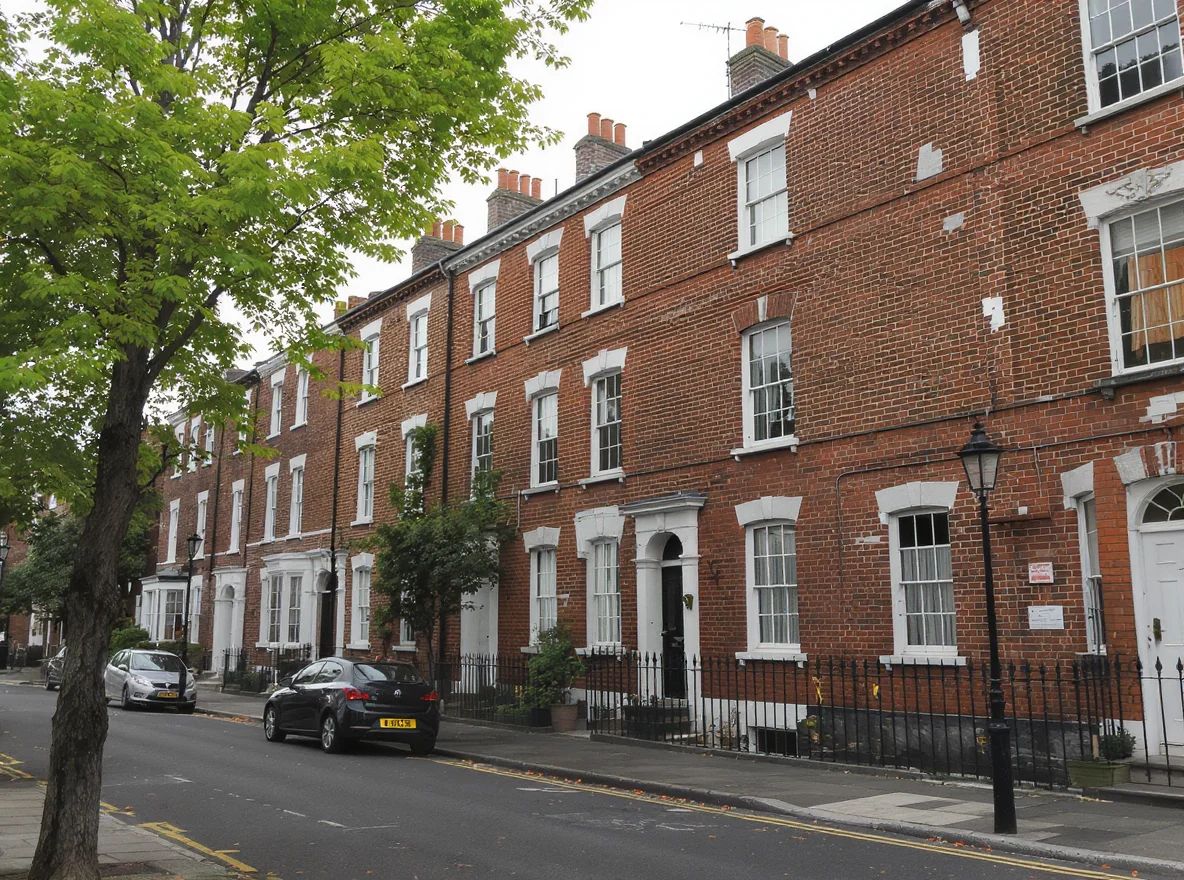 Exterior of a London leasehold mansion block