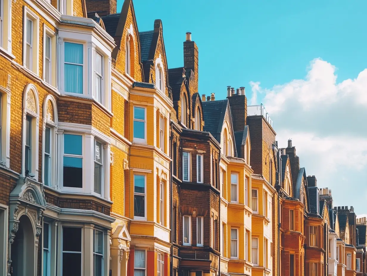 Victorian terraced houses converted to flats in London Victorian terraced houses converted to flats in London